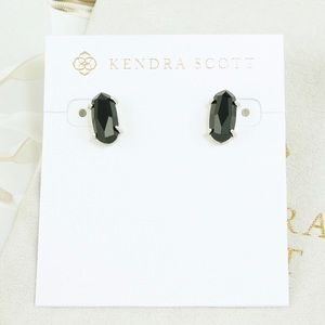Kendra Scott Betty Earrings Black Silver